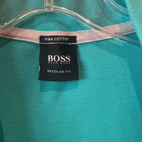 HUGO BOSS Pima Cotton Seafoam Polo - Picture 2 of 5